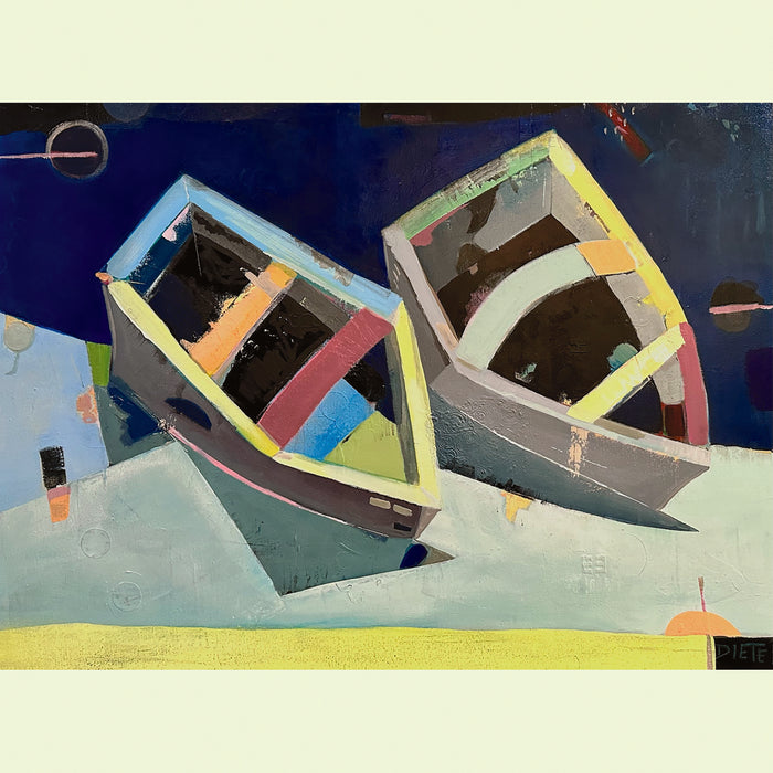 Key of Pink, Two Boats, Under a New Moon
