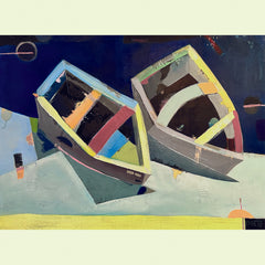 Key of Pink, Two Boats, Under a New Moon